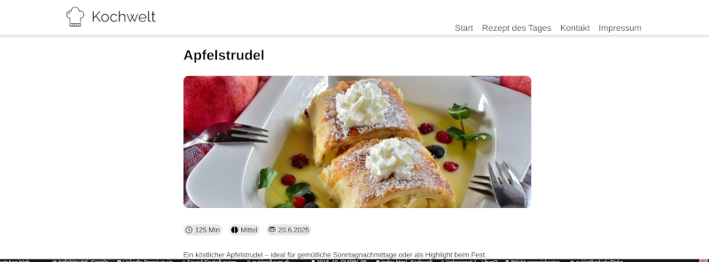 Screenshot des Fotogram Projekts